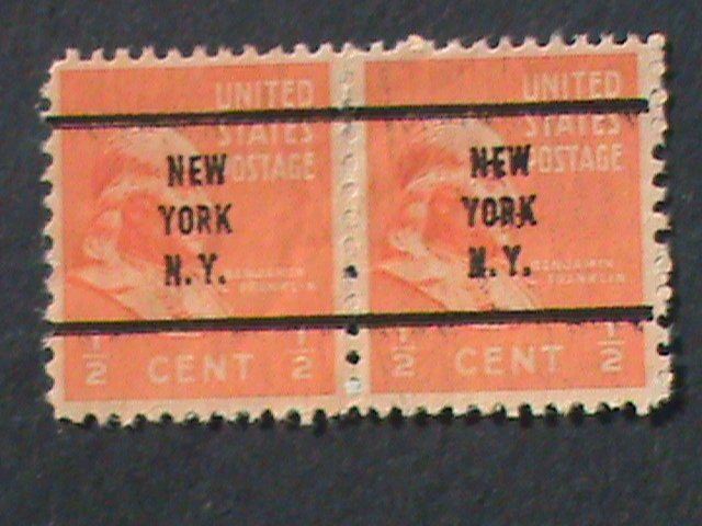 ​UNITED STATES-1938 SC#803c -ERROR-? 84 YEARS OLD-FRANKLIN-RARE PRECANCEL VF