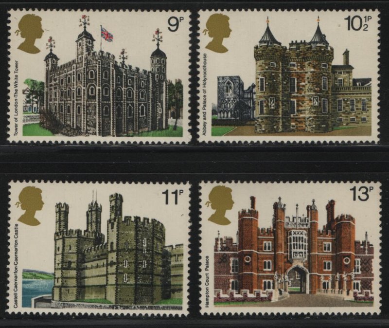 GREAT BRITAIN, 831-834, (4) SET,  MNH, 1978 British architecture