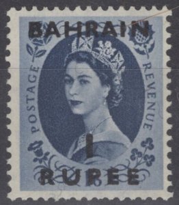 ZAYIX Bahrain 103 VLH overprint 1r on 1sh6d dark blue Elizabeth II 041322-S116