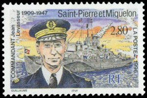 St Pierre & Miquelon 1996 #623 MNH. Levasseur, ship