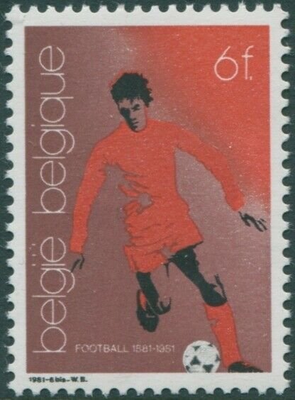 Belgium 1981 SG2652 6f Footballer MNH