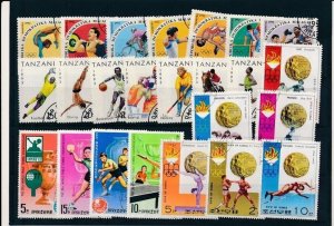 D387257 Olympics Nice selection of VFU Used stamps