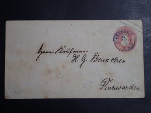 German States1862 Cover Oldenburg Hauswappen. Ein Groschen Stamp Canceled
