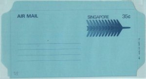 83795 - SINGAPORE  - POSTAL HISTORY - Stationery AEROGRAMME   35 Cents