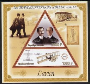 GABON - 2014 - Great Inventions,  Aeroplane - Perf 2v Sheet - MNH-Private Issue