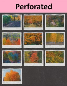 US 5938-5929 Autumn Colors F single set 10 MNH 2024