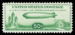 Scott C18 1933 50c Zeppelin Airmail Issue Mint VF OG NH Cat $75