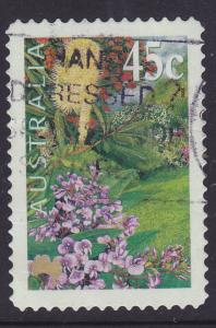 Australia #1823 2000 Gardens -Banksia & Sasparilla used 45c