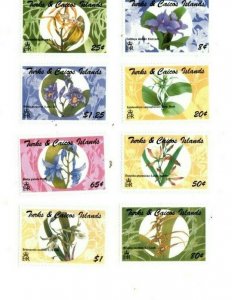 Turks and Caicos - 1994 - Orchids - Set of Eight - MNH