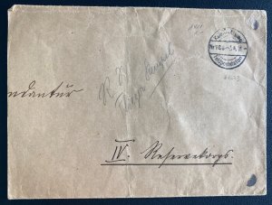 1916 Germany Field Aviator Department Military Post Office Cover