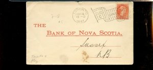 TORONTO 1897 'C' flag  Small Queen Canada cover