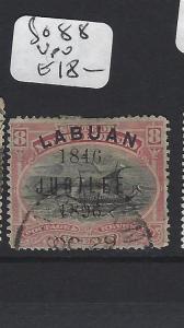 LABUAN   (P2507B)  JUBILEE   8C   BOAT  SG 88    VFU 