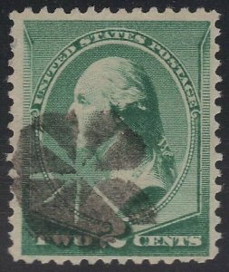 US Scott # 213 2c Washington Fancy Cancel Nice Strike