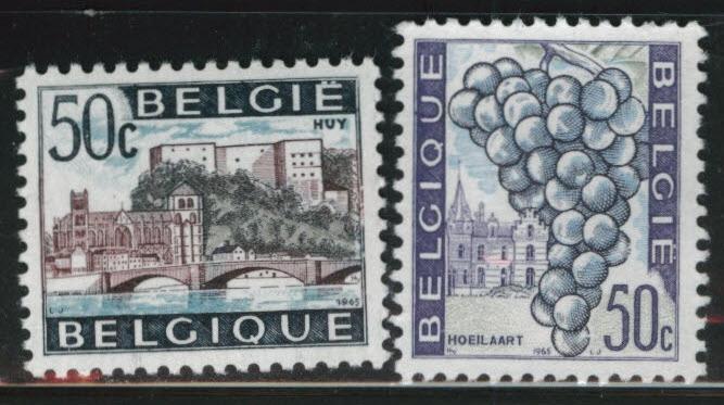 Belgium Scott 641-642 MNH** 1965 short set