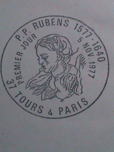 ​FRANCE -FDC- 1977-SC#1518 VIRGIN & THE CHILD-BY PETER PAUL RUBENS MINT FDC VF