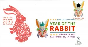 Year of the Rabbit (2023) FDC w/ DCP