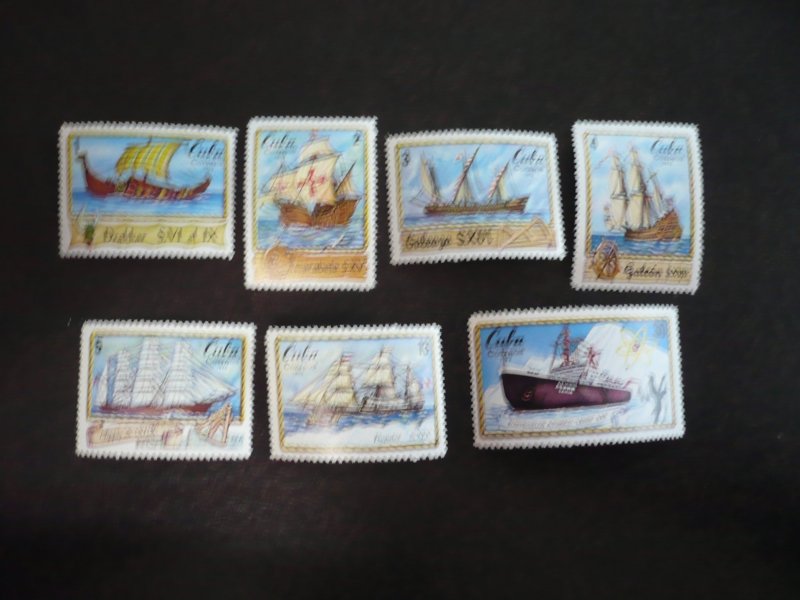 Stamps - Cuba - Scott# 1746-1752 - Mint Hinged Set of 7 Stamps