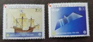 *FREE SHIP Croatia CEPT 50 Years EUROPA Stamps 2005 2006 Ship Boat (stamp) MNH