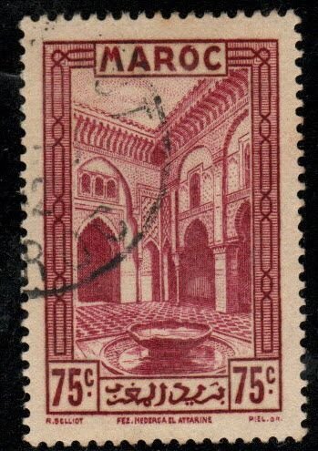 French Morocco Scott 137 Used  stamp
