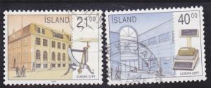 Iceland  Scott#  698-9  Used