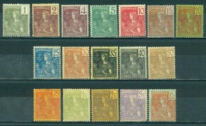 Indo-China #24-40  Mint F H  Scott $627.80   See Description