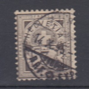 J30033, 1882-89 switzerland used #70 helvetia
