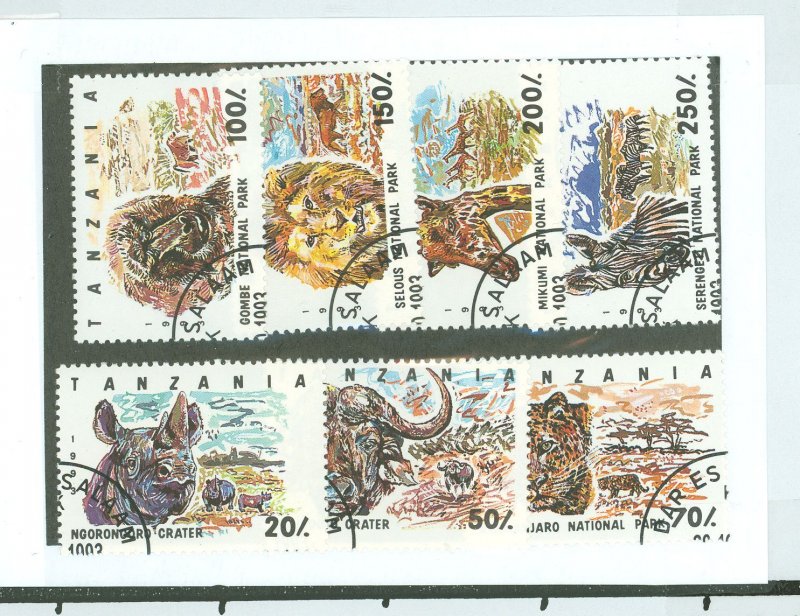 Tanzania #1185-1191  Single (Complete Set) (Parks)