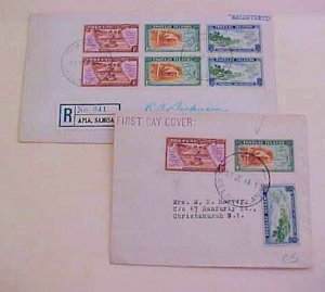 TOKELAU FDC 1948 TAFU,NUKUNON REGISTERED