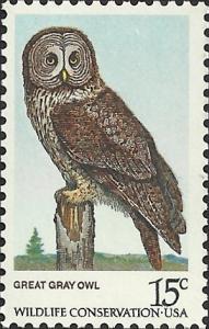 # 1760 MINT NEVER HINGED GREAT GREY OWL