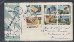 Papua New Guinea #359-64 (1973 Telecommunications set) addressed cachet FDC #2