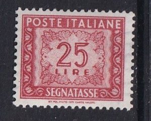 Italy  #J75  MNH  1954 postage due   25 l  Wmk. 277