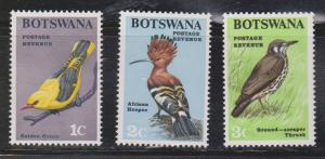 BOTSWANA Scott # 19-21 MH - Birds