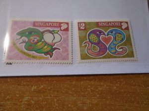 Singapore  #  964-65  MNH  Chinese Lunar New Year