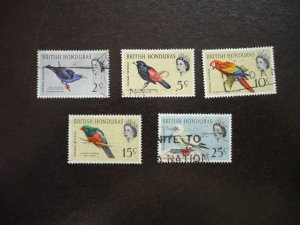 Stamps - British Honduras - Scott# 168,171-174 - Used Part Set of 5 Stamps