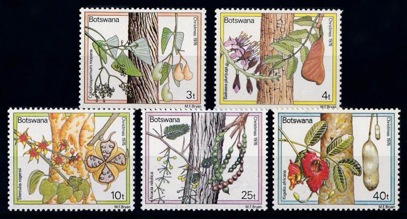 [66242] Botswana 1976 Flora Trees Blossom Fruit Christmas  MNH