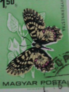 ​HUNGARY STAMP- COLORFUL BEAUTIFUL LOVELY BUTTERFLY  LARGE CTO STAMPS-VF