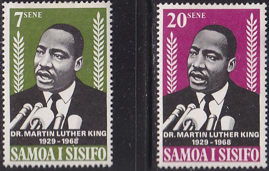 Samoa 298-299  Martin Luther King Jr. 1968