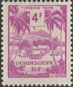 Guadeloupe , #J44 Unused , From 1947