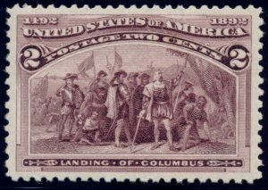 US 231 2c 1893 Columbian Exposition Landing of Columbus NH PSAG grade 95