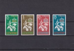 SA11g Lesotho 1966 20th Anniversary of UNESCO mint stamps