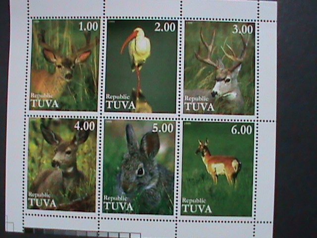 TUVA-1999 ENDANGER ANIMALS-WILD LIFE  MNH S/S VF  WE SHIP TO WORLD WIDE.