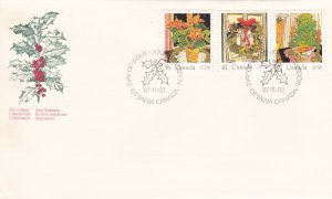 Canada # 1148-1150, Christmas First Day Cover