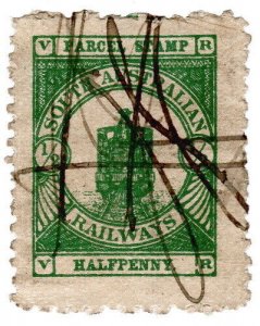 (I.B) Australia - South Australia Railways : Parcels Stamp ½d
