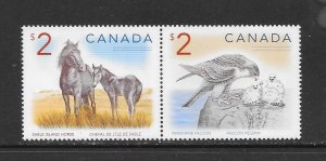 BIRDS - CANADA  #1692a BIRD & HORSE MNH