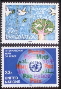 United Nations 1986 SC# 475-6 MNH-OG E124
