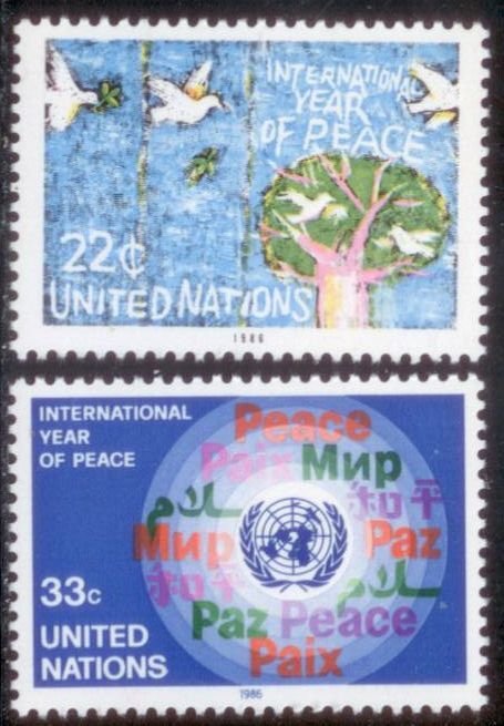 United Nations 1986 SC# 475-6 MNH-OG E124