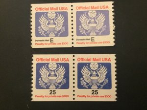 ICOLLECTZONE US O140-141 Pair VF NH