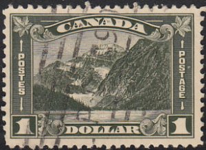 Canada 1930-31 used Sc 177 $1 Mt Edith Cavell