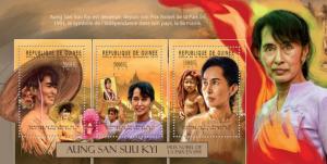 GUINEA 2012 SHEET AUNG SAN SUU KYI POLITICIANS