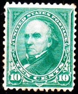 SC# 258 - (10c) - Webster, dk grn, used single